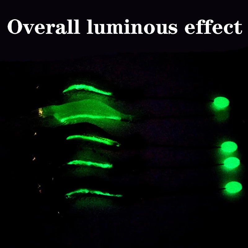 1Pcs Luminous Soft Fishing Lures Fake Shrimp Floating Shaped Lure Bait Bionic Artificial Shrimp with Hook Fishing Tackle