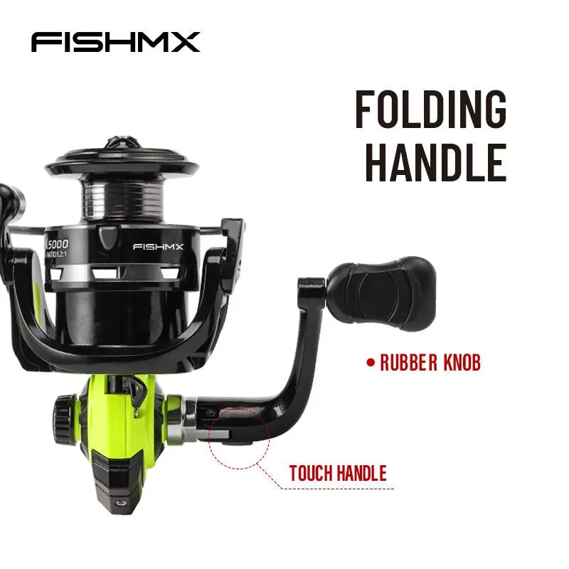 Fishmx Full Metal Spool Grip Saltwater Freshwater Spinning Reel Suitable For Any Fish Species Fishing Line