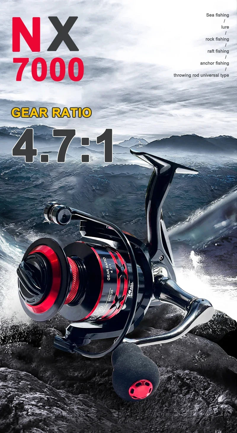 Ball Bearings 10KG Max Drag Spinning Reel Durable Metal Body Freshwater Saltwater Fishing Reel fishing reel daiwa