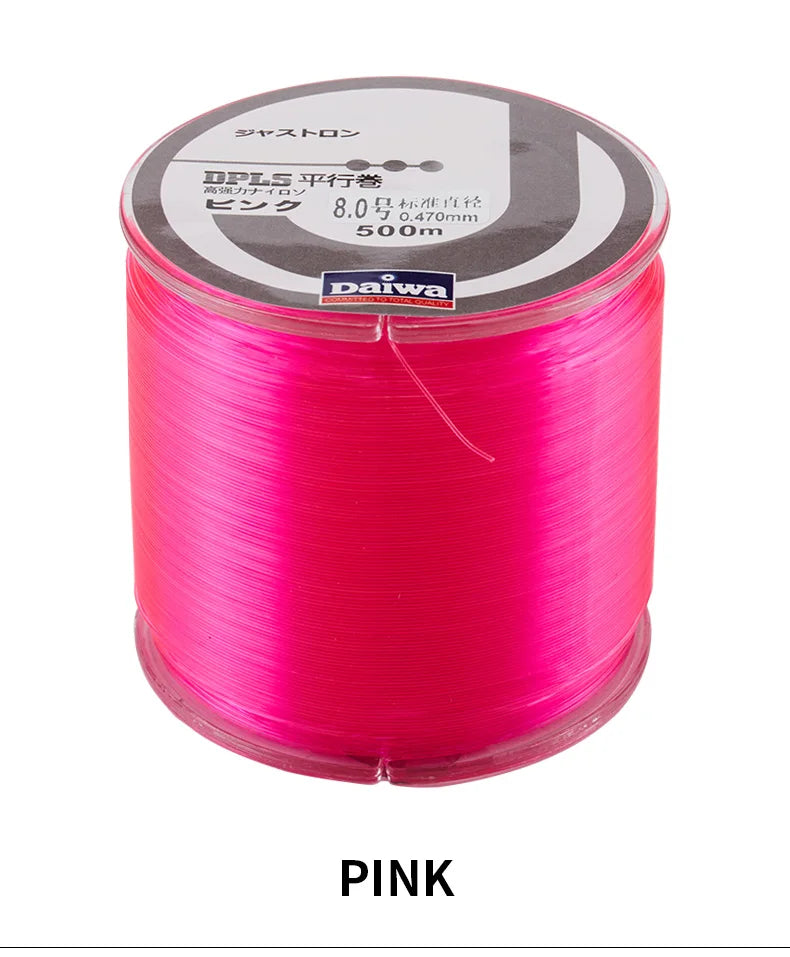 2024 Band New 500m Nylon Fishing Line Super Strong 2LB - 40LB 5 Colors Japan Monofilament Main Line Fishing Line Accessories