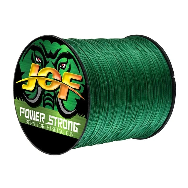 JOF Braided Fishing Line Multifilament Carp Fly 4 Strand 100M 300M 500M Multicolor Japan Spinning Extreme PE Strong Weave