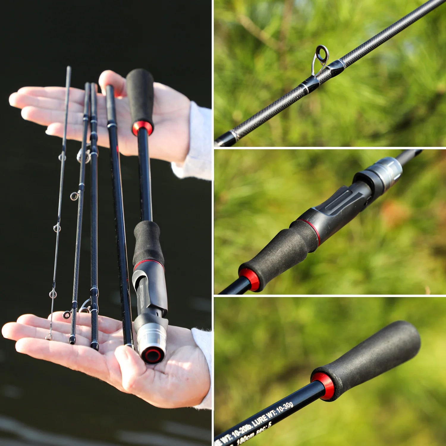 VARA CARBON SCORPION - 1.8M/2.1 4P - DIVINA PESCA