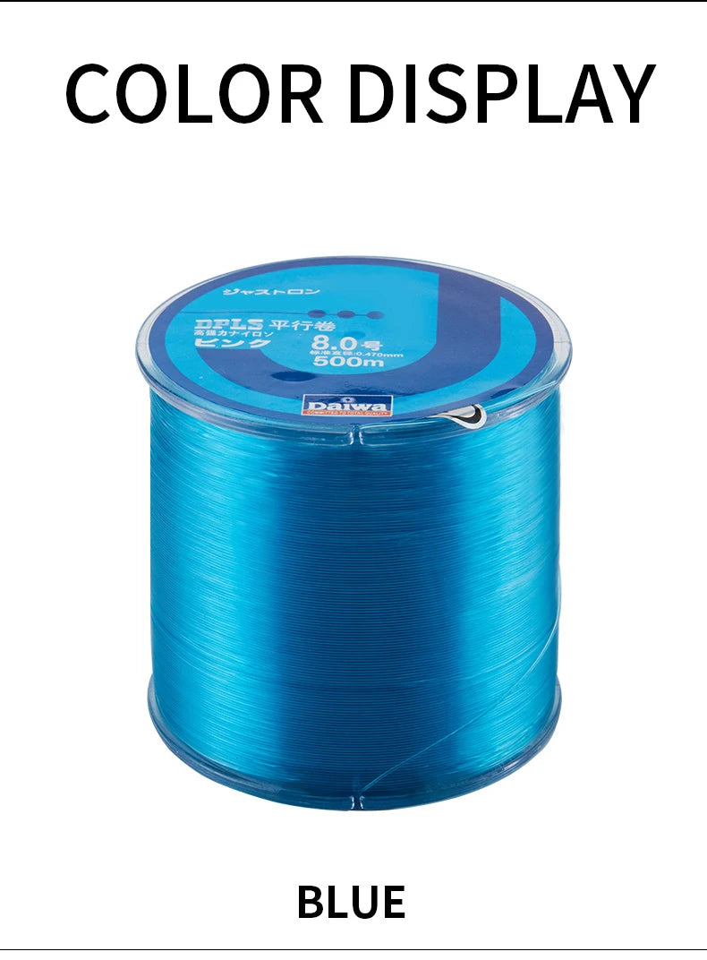 2024 Band New 500m Nylon Fishing Line Super Strong 2LB - 40LB 5 Colors Japan Monofilament Main Line Fishing Line Accessories