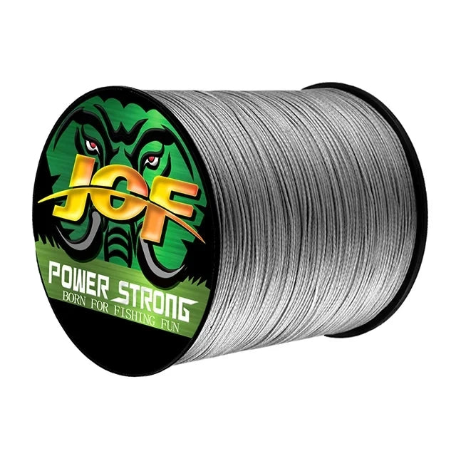 JOF Braided Fishing Line Multifilament Carp Fly 4 Strand 100M 300M 500M Multicolor Japan Spinning Extreme PE Strong Weave